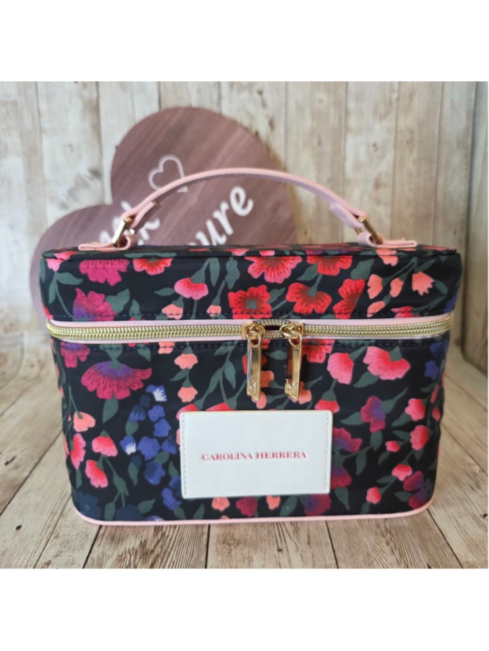 Carolina Herrera Floral Cosmetic Bag NWOT